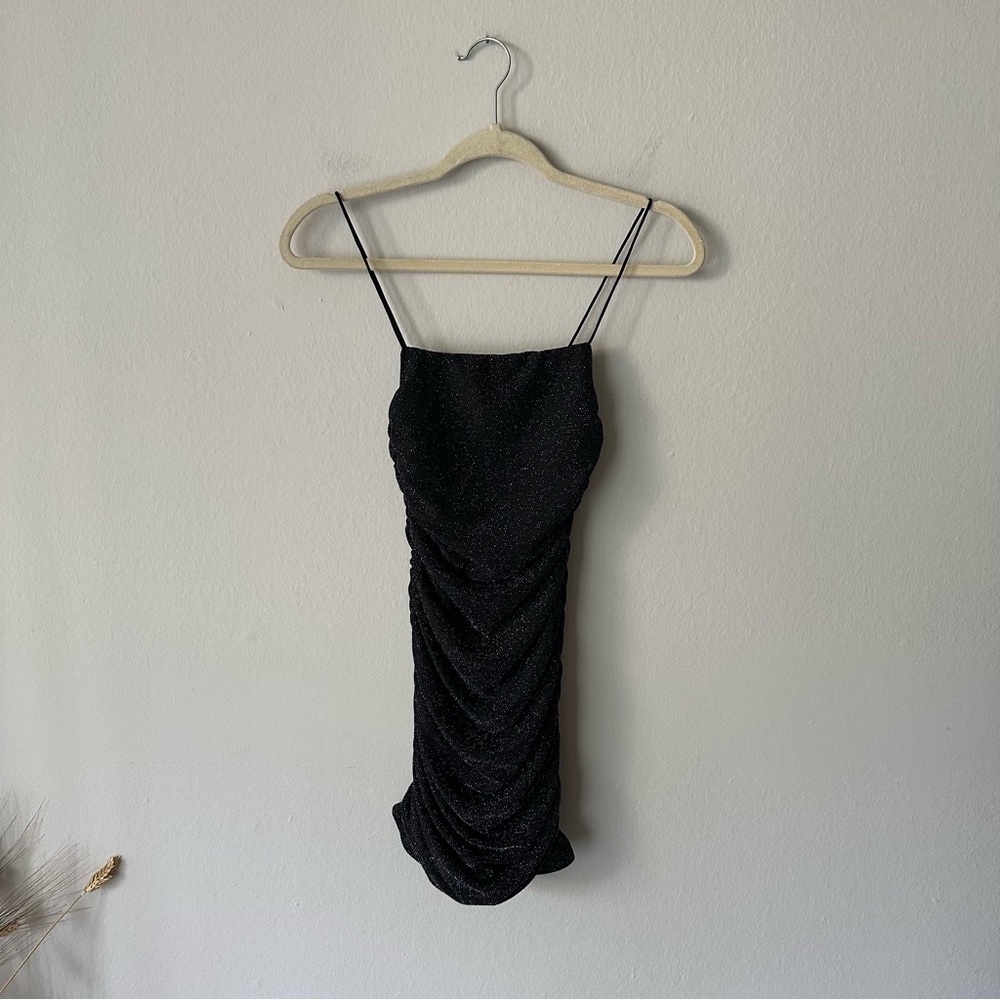 Princess Polly REEVA MINI DRESS BLACK Size 4 - Picture 5 of 11